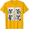 Funny Animal Photography Clothing Co. Funny Polar Bears with Sunglasses Cool Ice Bears Humor Meme T-Shirt - Golden Yellow