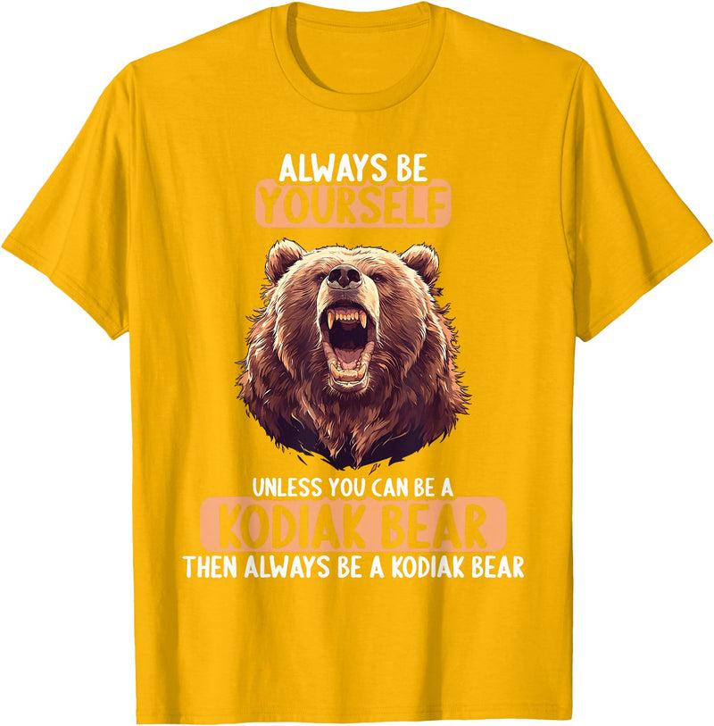 Kodiak Bears Kodiak Bear Lovers Shop Kodiak Bears Kodiak Bear T-Shirt - Golden Yellow