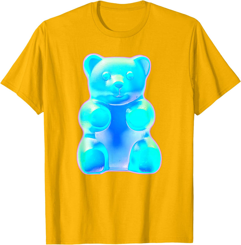 Urban Empyre Blue Gummy Bear T-Shirt - Golden Yellow