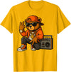 Creative & Funny Teddy Bear Gifts Hip Hop Teddy Bear T-Shirt - Golden Yellow