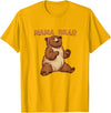 Happy Mama Bear Cool Vibes with Mama Bear Costume T-Shirt - Golden Yellow