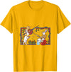 Knights Templar Rabbit - Medieval Renaissance Fair T-Shirt in Golden Yellow