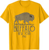 B-LO WNY Gift Ideas Buffalo NY Stuff Merch BFLO WNY Clothing Area Code 716 Buffalo New York T-Shirt - Golden Yellow