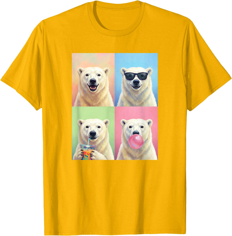 polar bears polar bear Shop Polar Bears Funny Polar Bear T-Shirt - Golden Yellow