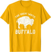 We Are Wildlife The Great White Buffalo T-Shirt Native American Inspired T-Shirt - Golden Yellow