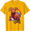 Mom Hugs Proud Mama Mom Bear LGBT Gay Pride LGBTQ Flag T-Shirt - Golden Yellow