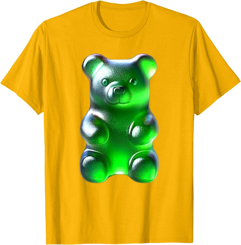 Urban Empyre Green Gummy Bear T-Shirt - Golden Yellow
