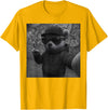 Teddy Bear Graphic Streetwear Hip Hop Men's Design Hip Hop Teddy Bear Selfie Urban Streetwear Peace Sign Rap T-Shirt - Golden Yellow