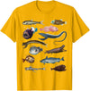 Educational Science Ideas Deep Sea Fish Ocean Biology & Marine Science Educational T-Shirt - Golden Yellow