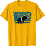 Skinny Pig Vintage Night Tees Retro Vintage Style Skinny Pig T-Shirt - Golden Yellow