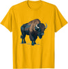 Buffalo Animal Buffalo Bison Animal Costume for Boys and Girls T-Shirt - Golden Yellow