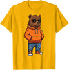 Bear Shirts For Men Women Kids Gifts Cool Bear Sunglasses Men Women Kids Boys Girls Youth Teen T-Shirt - Golden Yellow