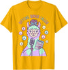 Cute Bingo Caller Activity Staff Gear Official Bingo Caller Llama Funny Activity Director Alpaca T-Shirt - Golden Yellow