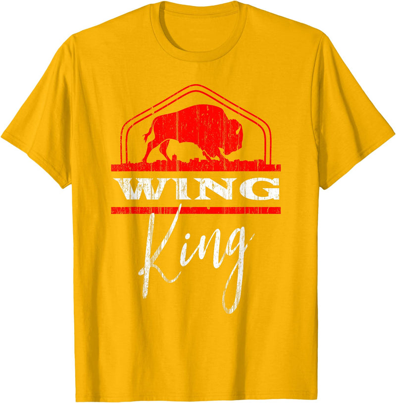 Nickel City Tailgate Gear Buffalo Wing King Legend T-Shirt - Golden Yellow