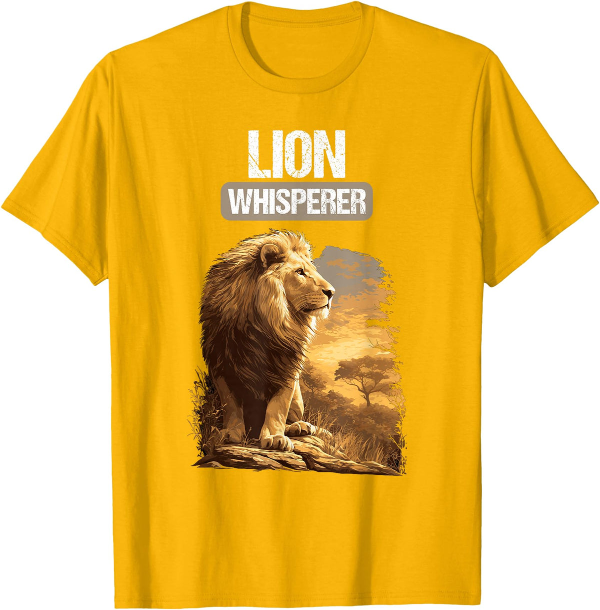 Lions Lion Lovers Shop Lions Lion Whisperer T-Shirt - Golden Yellow