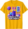 Llama Pinata Birthday Clothing Funny Family Party Llama Pinata Boy Girl Family Party Bday Bruh Its My Birthday T-Shirt - Golden Yellow