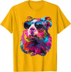 Guinea Pig Lover Designs Sunglasses Guinea Pig Lovers Design Pop Art Funny Guinea Pig T-Shirt - Golden Yellow