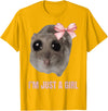 I'm Just a Girl Hamster FUNNY T-Shirt - Golden Yellow