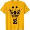 Cute Funny Giraffe Cool Summer Casual Graphic Tees Cute Giraffe Graphic Casual Summer Funny Cool Animal Lover T-Shirt - Golden Yellow