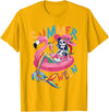 Summer Halloween Summerween Summerween Mermaid Skeleton Flamingo Summer Halloween Women T-Shirt - Golden Yellow