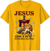 Unknow FAITH Jesus Lion Lamb Heaven Know My Name T-Shirt - Golden Yellow