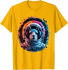 Click For Cool Space Animal Astronaut Designs Llama Men Woman Llama Colorful Space Astronaut Llama T-Shirt - Golden Yellow