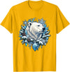 Arctic Polar Bear Winter Snowflake Pine Cone Christmas Polar Bear Snowflake Winter Wonderland T-Shirt - Golden Yellow
