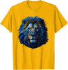Lions, Astrology And Horoscope Tees Lion colorful lions King Of Animals From Africa T-Shirt - Golden Yellow