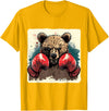 Funny Boxing Animals Boxer Bear With Boxing Gloves Kickboxing Funny Boxing T-Shirt - Golden Yellow