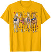 Patriotic Horse Squad 4th of July Equestrian Women Girls T-Shirt - Golden Yellow