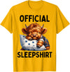 Official Sleepshirt Highland Cow Design Gift Idea Scottish Highland Cow Official Sleepshirt Pajamas Nightgown T-Shirt -