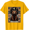 Funny I Choose the Bear Tarot Card Women Girls Trending T-Shirt - Golden Yellow
