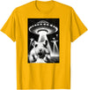 Hamster UFO | Funny Invasion Meme Alien Hamster UFO Selfie T-Shirt - Golden Yellow