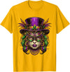 Mardi Gras Voodoo Doctor Clothing Women Mardi Gras Priestess Women New Orleans Witch Doctor Voodoo T-Shirt - Golden Yellow