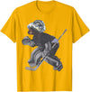Behrbones Bear Hockey Goalie T-Shirt - Golden Yellow
