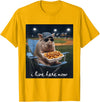 Funny Men Women Pig Baseball Outfit Funny Pig Baseball I Live Here Now T-Shirt - Golden Yellow