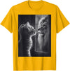 SH-Star Cat Lion Mirror Reflection Art Gifts Animal Face Ni T-Shirt - Golden Yellow