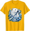 Arctic Polar Bear Snowflake Winter Christmas Christmas Polar Bear Snowflakes Winter Ornaments T-Shirt - Golden Yellow