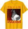 Funny Saying Tee Funny Japanese Anguish Pigeon Animal Lover Quotes For Family T-Shirt - Golden Yellow