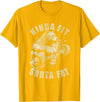 Funny Bear Kinda Fit Sorta Fat Gym Weightlifting Kinda Fit Sorta Fat Funny Gym Bear Weightlifting Workout T-Shirt - Golden Yellow