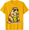 Pickle Munching Guinea Pig Designs Funny Guinea Pig Pickle Lover T-Shirt - Golden Yellow
