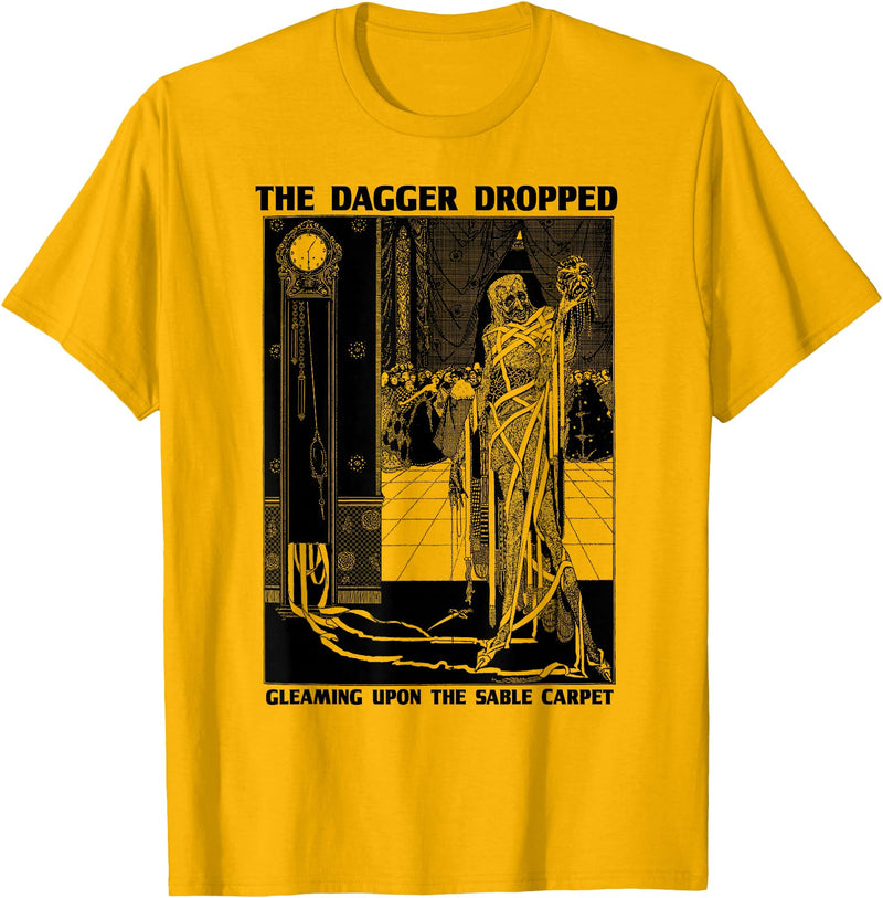 Edgar Allan Poe Fan Club of Compton Edgar Poe Art Masque of the Red Death-Edgar Allen Poe Quote T-Shirt - Golden Yellow