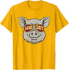 Game Day Pig Tee-TShirt Gifts Game Day Pig T-Shirt - Golden Yellow