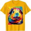 PopArt Pet Animal Prints A Guinea Pig T-Shirt - Golden Yellow