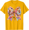 Summerween Tees NYC Summerween Bow Coquette Summer Halloween Ghosts Beach Coffee T-Shirt - Golden Yellow
