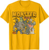 Monster Mash Vintage Ghost Halloween Funny T-Shirt - Golden Yellow