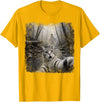 Halloween Ghost Cat Selfie Forest Lat Halloween Ghost Cat Forest Selfie Scared Men Women Kid T-Shirt - Golden Yellow
