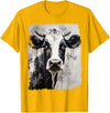 Noah&Friends A Black White Cow T-Shirt - Golden Yellow