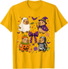 Halloween Costume for Men Women Kids Funny Cozy Capybara Autumn Fall Spooky Season Halloween T-Shirt - Golden Yellow