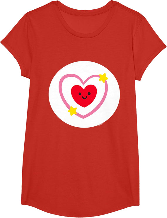 Care Bears All My Heart Bear Belly Halloween Costume T-Shirt - Girls Red